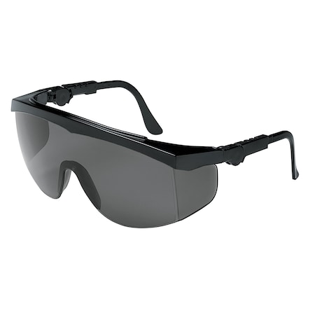 Mcr Safety TK1, Safety Glasses, Anti-Scratch, Gray Lens, Black Frame, Half Frame, 12 PK TK112